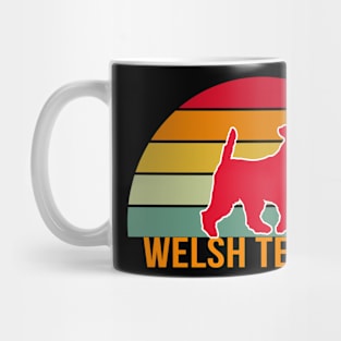 Welsh Terrier Vintage Silhouette Mug